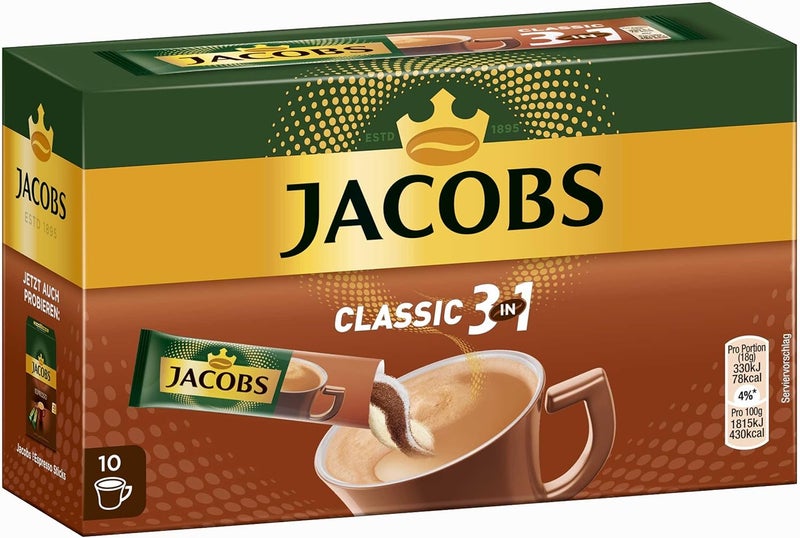 Jacobs 3in1 Instant Coffee Sticks - 10 Servings - Image 4